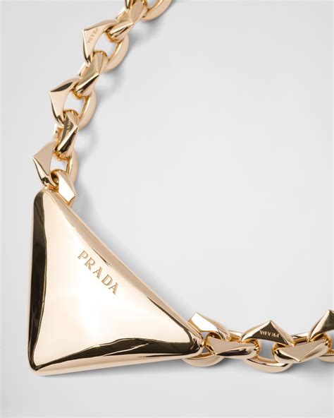 prada womens chocker|Eternal Gold Choker With Large Pendant In Yellow Gold .